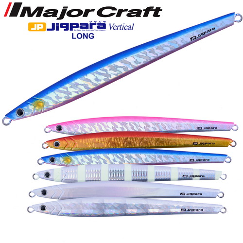 Majorcraft JigPara Vertical Long 120g Metal Fishing Jig - Choose Colour