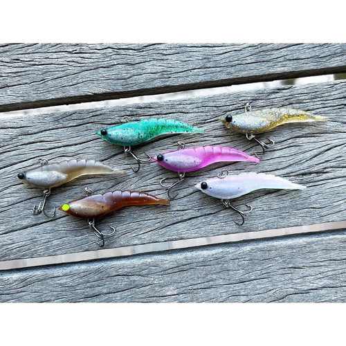 MMD Soft Prawn Vibe 70mm Soft Plastic Fishing Lure - Choose Colour