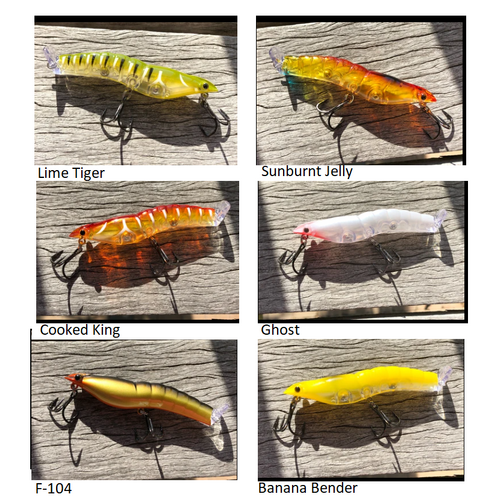 MMD Splash Prawn 80mm Topwater Fishing Lure - Choose Colour