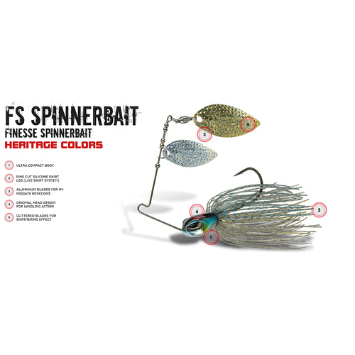 Molix FS 5/16oz Double Colorado Finess Spinnerbait Fishing Lure - Choose Colour