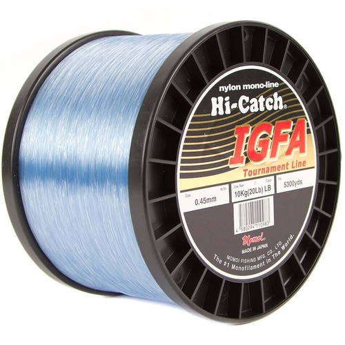 Momoi 1000m Hi-Catch IGFA Light Blue Monofilament Fishing Line - Choose Lb