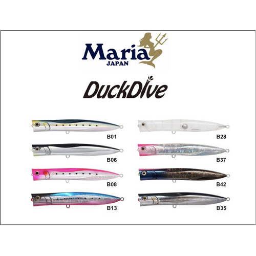 Maria Duck Dive 230mm Floating Hard Body Fishing Lure - Choose Colour