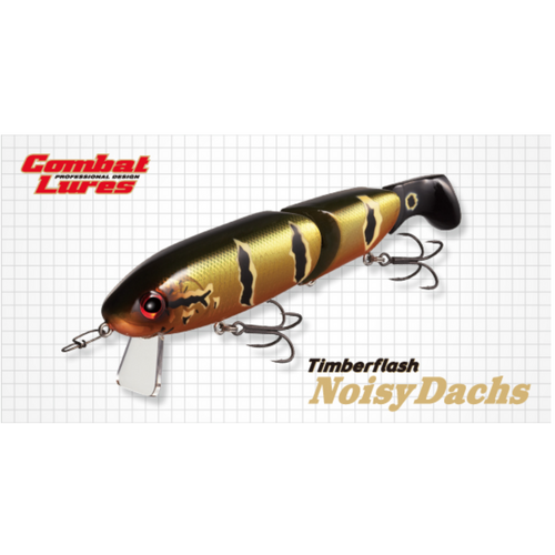 Ever Green Timber Flash Noisy Dachs Cod Floating Fishing Lure - Choose Colour
