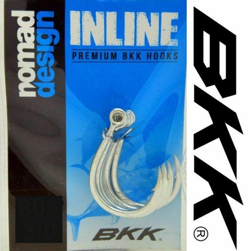 Nomad Design BKK Inline Eye Single Fishing Hook - Choose Size
