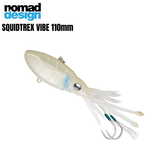 Nomad Design 2023 Squidtrex 110mm Soft Vibe Plastic Fishing Lure - Choose Colour