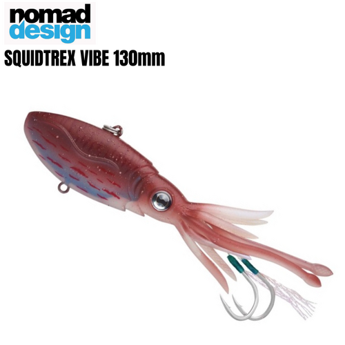Nomad Design 2023 Squidtrex 130mm Soft Vibe Plastic Fishing Lure - Choose Colour