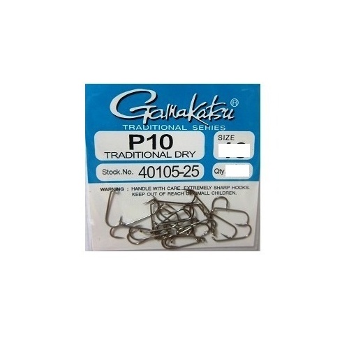 Gamakatsu P10 Dry Fly Fishing Hook - Choose Size