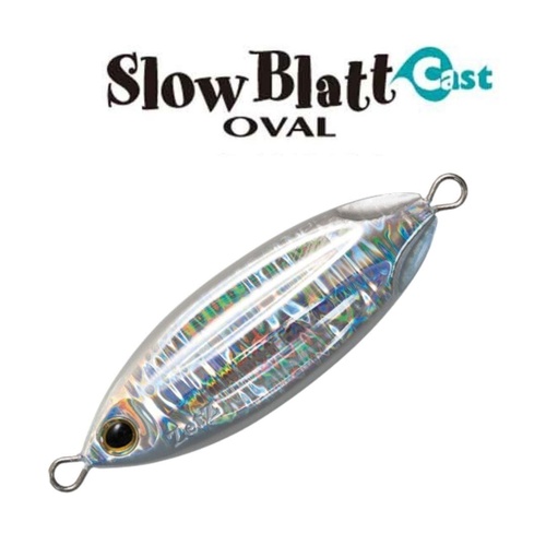 Palms Slow Blatt Cast 40g Oval Shape Metal Fishing Jig - Choose Colour