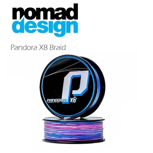 Nomad Design Panderra 8x 200m Multi Colour Braid Fishing Line - Choose Lb