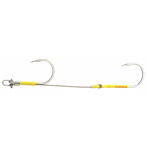 Pakula Light Gauge Double Hook Swivel Game Fishing Rig - Choose Size