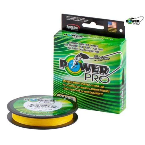 Power Pro Braided Fishing Line 500 Yards Hi-Vis Yellow - Choose Lb