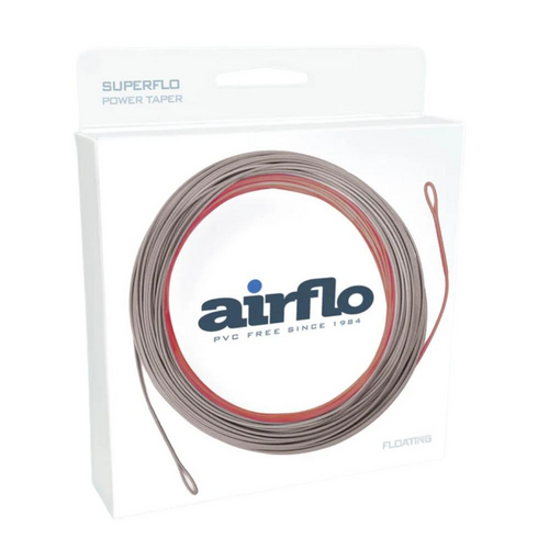 Airflo SuperFlo Power Taper Grey Red Floating Fly Fishing Line - Choose Weight