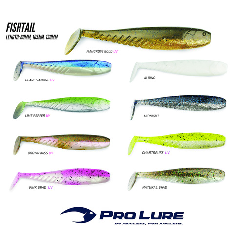 Pro Lure FishTail 130mm Soft Plastic Fishing Lure ProLure - Choose Colour