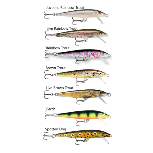 Rapala Original Floater 5cm Hard Body Fishing Lure - Choose Colour