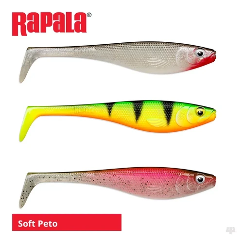 Rapala Soft Peto 22cm Soft Plastic Fishing Lure - Choose Colour
