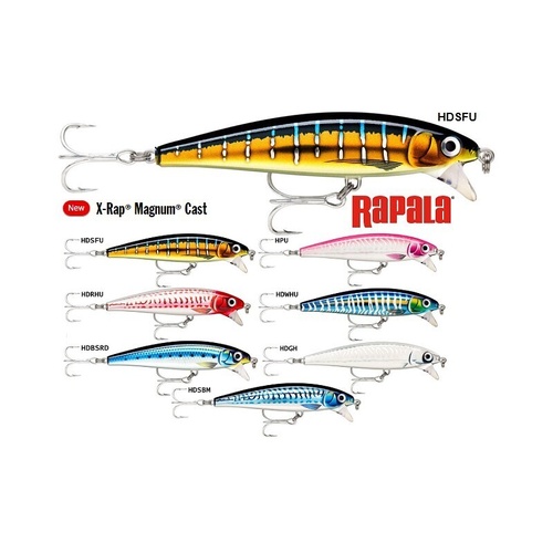 Rapala X-Rap XRMAGCA-10 Magnum Cast 10cm Long Cast Hard Body Fishing Lure - Choose Colour