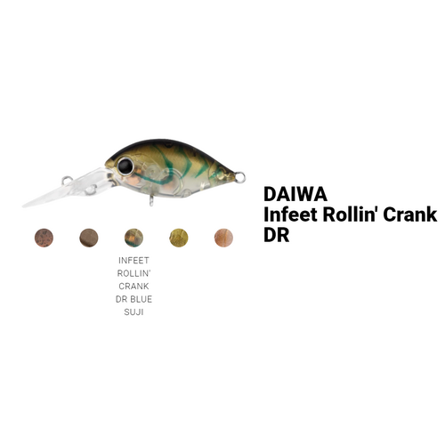 Daiwa 2020 Infeet Rolling Crank DR 32mm Floating Crankbait Fishing Lure - Choose Colour