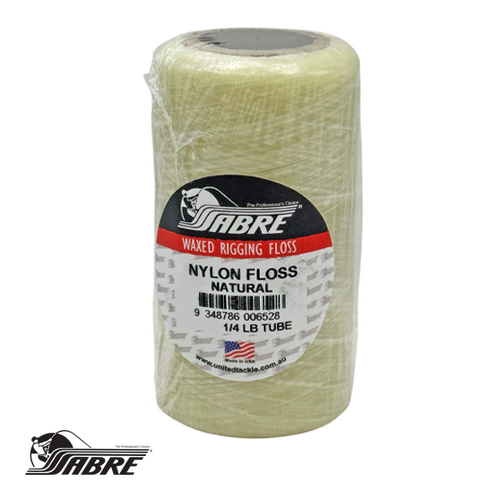 Sabre 1/4lb Waxed Nylon Game Fishing Bait Rigging Floss - Choose Lb