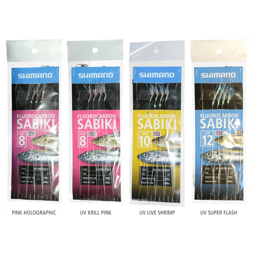 Shimano Fluorocarbon Sabiki Bait Fishing Jig - Chose Colour &amp; Size