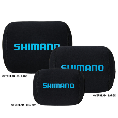 Shimano 2022 Neoprene Over Head Fishing Reel Cover - Choose Size