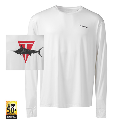 Shimano 2022 Tech Tee Long Sleeve Corporate Fishing Shirt - Choose SIze (SHTAGM)
