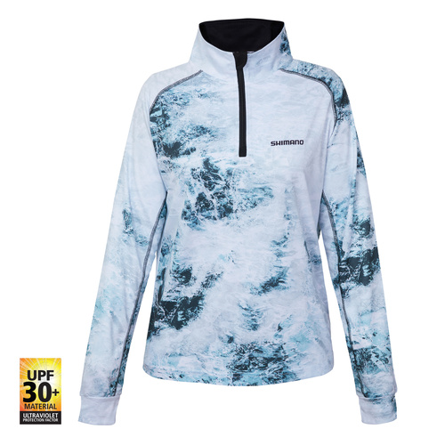 Shimano 2022 Women Coporate Ice Water Sublimated Fishing Shirt - Choose Size (SHICE-W)