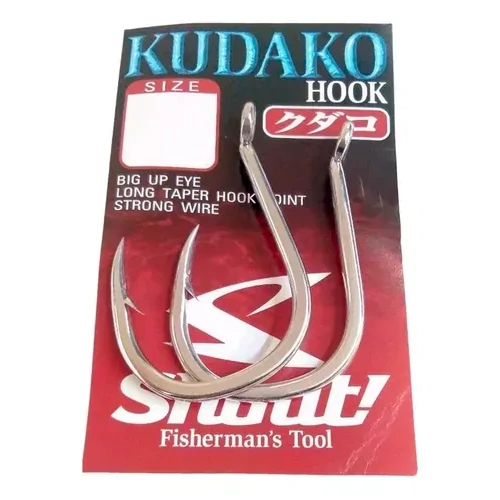 Shout 04-KH Kudako Power Silver Jigging Single Fishing Hook - Choose Size