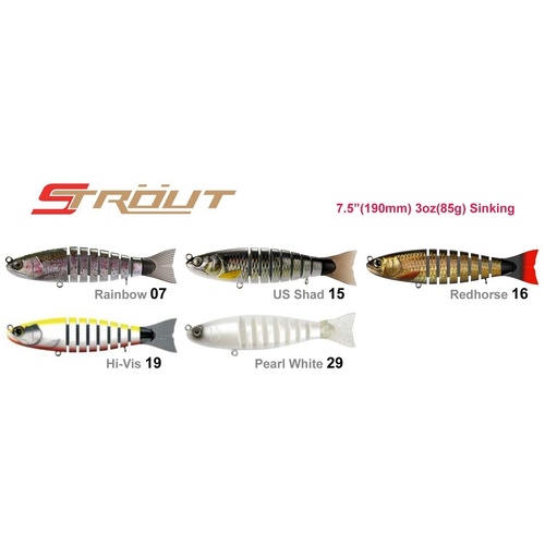 Biwaa S'Trout 5.5" Swimbait Fishing Lure S Trout - Choose Colour