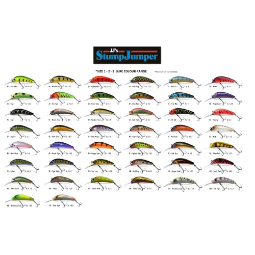 JJ's StumpJumper Dual Depth Size 2 Hard Body Lure 75mm Stump Jumper 