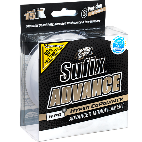 Sufix Advance Hyper Copolymer Monofilament Fishing Leader  - Choose Lb