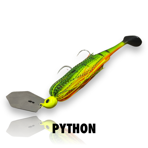 Spin Wright Gruntas 1oz Chatterbait 7" Fishing Lure - Choose Colour