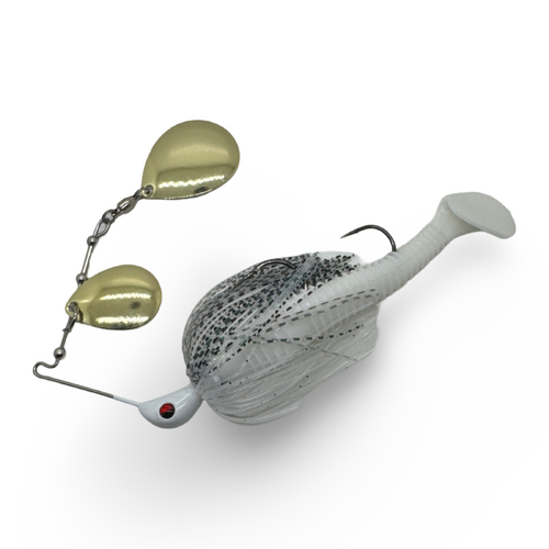 Spin Wright 5/8oz 4" Double Colorado Rigged Spinnerbait Fishing Lure - Choose Colour