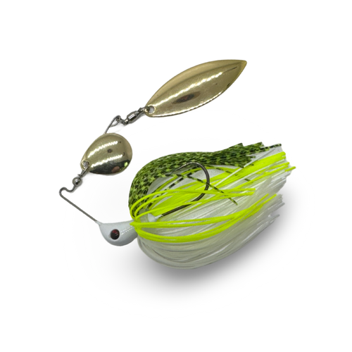 Spin Wright 1/4oz 2.5" Tandem Rigged Spinnerbait Fishing Lure - Choose Colour