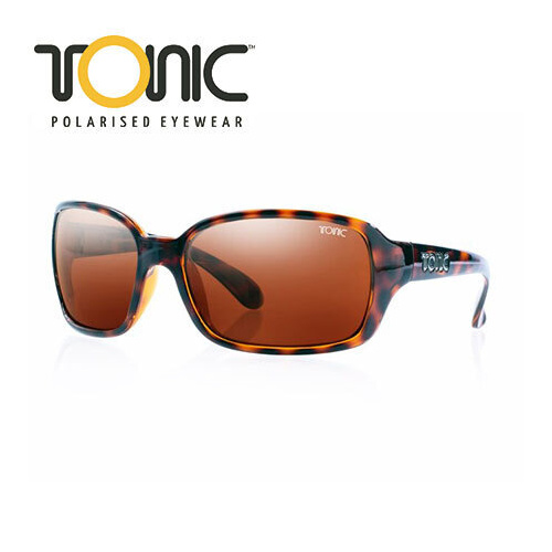 Tonic Cove Polarised Sunglasses Tortoise Shell Frame - Choose Lens Options
