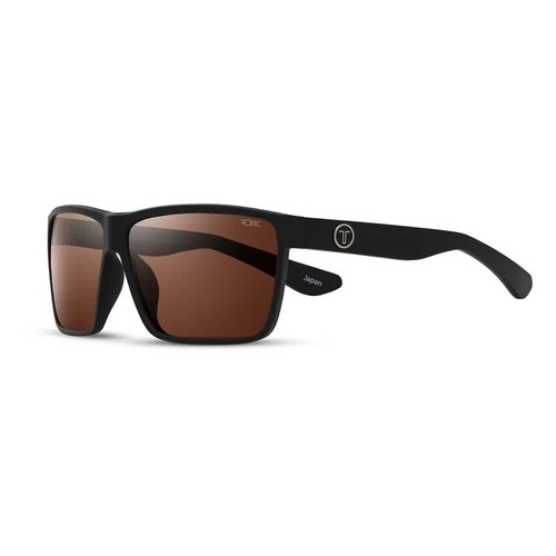 Tonic Maximus Recycled Polarised Sunglasses Matte Black Frame - Choose Lens Colour