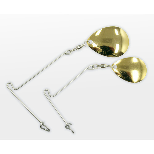 TT Lures Jig Spinner HD Brass (Gold) Colorado - Choose Size
