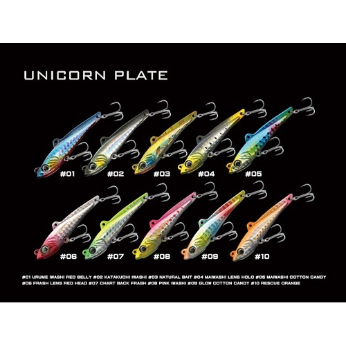 Little Jack Unicorn Plate 40mm Metal Blade Fishing Lure - Choose Colour