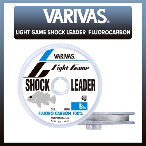 Varivas Fluorocarbon Light Game 30m Shock Fishing Leader - Choose Lb