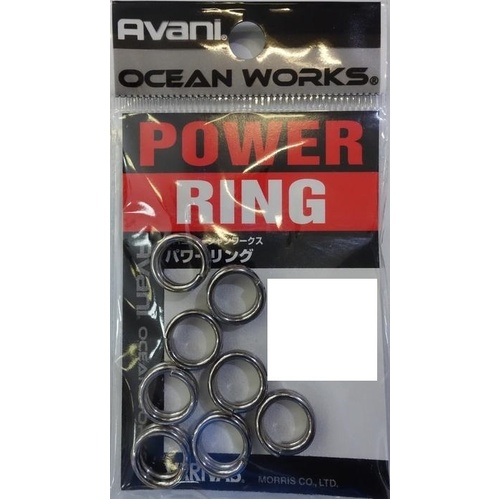 Varivas Avani Ocean Works Power Heavy Duty Strong Fishing Split Ring - Choose Lb