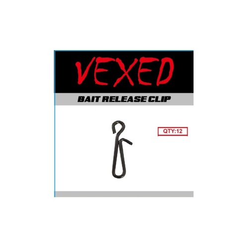 Vexed Bait Release Fishing Clip 12 Pack - Choose Size