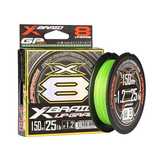 YGK XBraid Upgrade x8 Premium 150m Braid Fishing Line - Choose Lb