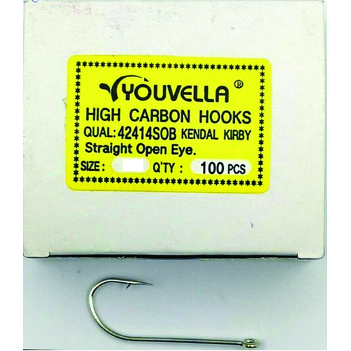 Youvella Open Eye Gang Chemically Sharpened 100x Charter Pack Fishing Hook - Choose Size