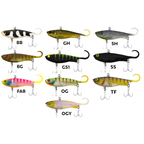Zerek Lure Fish Trap 78mm 14g Soft Vibe Fishing Lure - Choose Colour