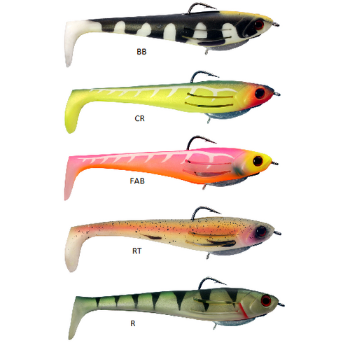 Zerek Flat Shad 4.5 inch 17g  Soft Plastic Fishing Lure - Choose Colour