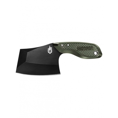Gerber Tri-Tip Mini Cleaver Fixed Blade Knife 2 Edges Full Tang Blade