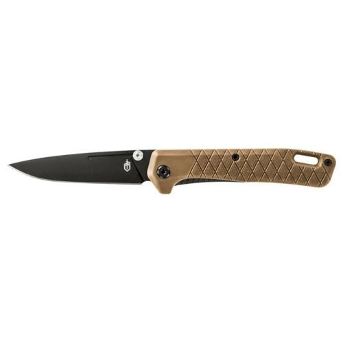Gerber Zilch Coyote Brown Folder Clip Pocket Folding Knife