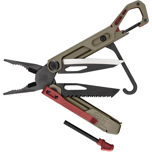 Gerber Stakeout Spark Black Coyote Red Multi Purpose Tool