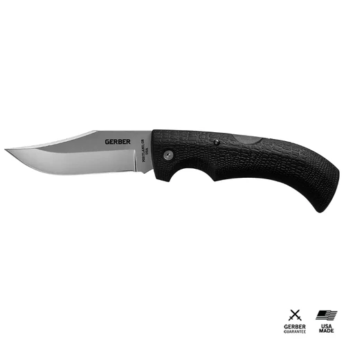 Gerber Gator Clip Point 3.76" Fine Plain Edge Folding Pocket Knife