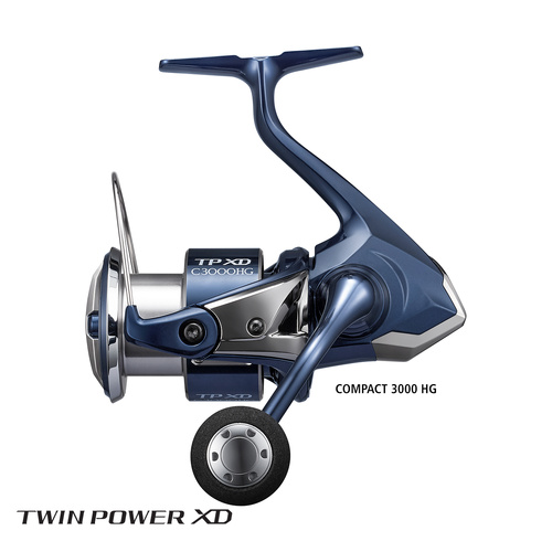 Discontinued - Shimano 2021 Twin Power XD Compact 3000 HG Spinning Fishing Reel