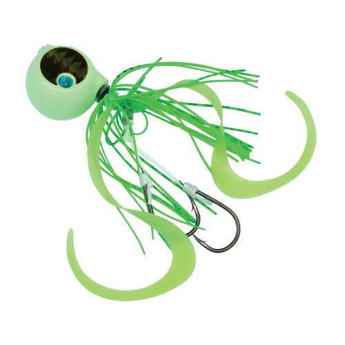 Shimano Tiger Baku Baku 60g Round Fishing Jig #009 - Glow